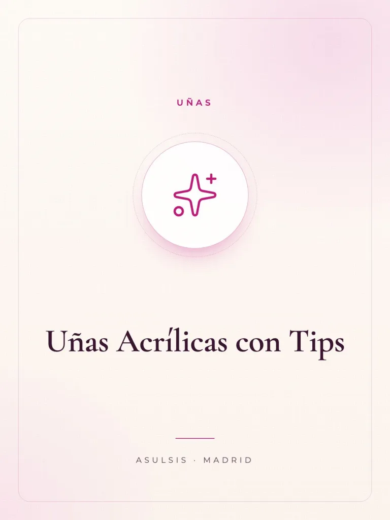 Uñas Acrílicas con Tips (desde)