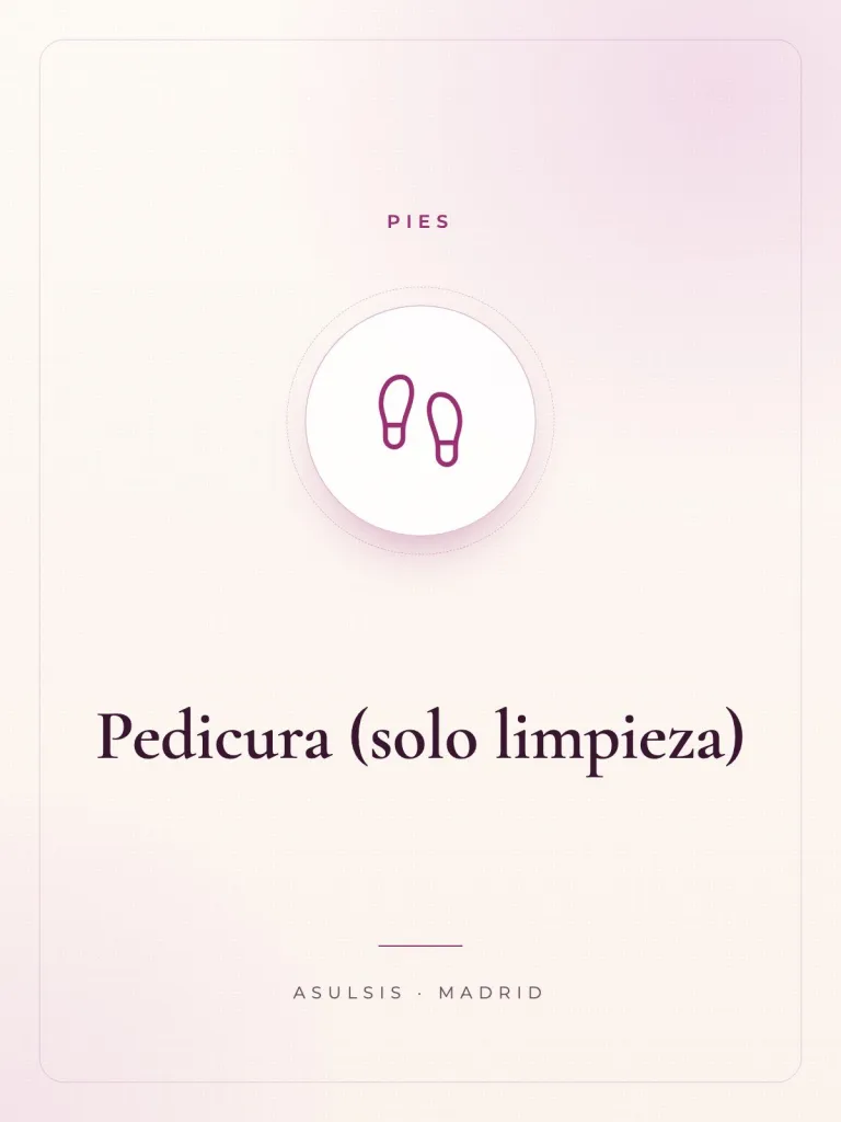 Pedicura (solo limpieza)