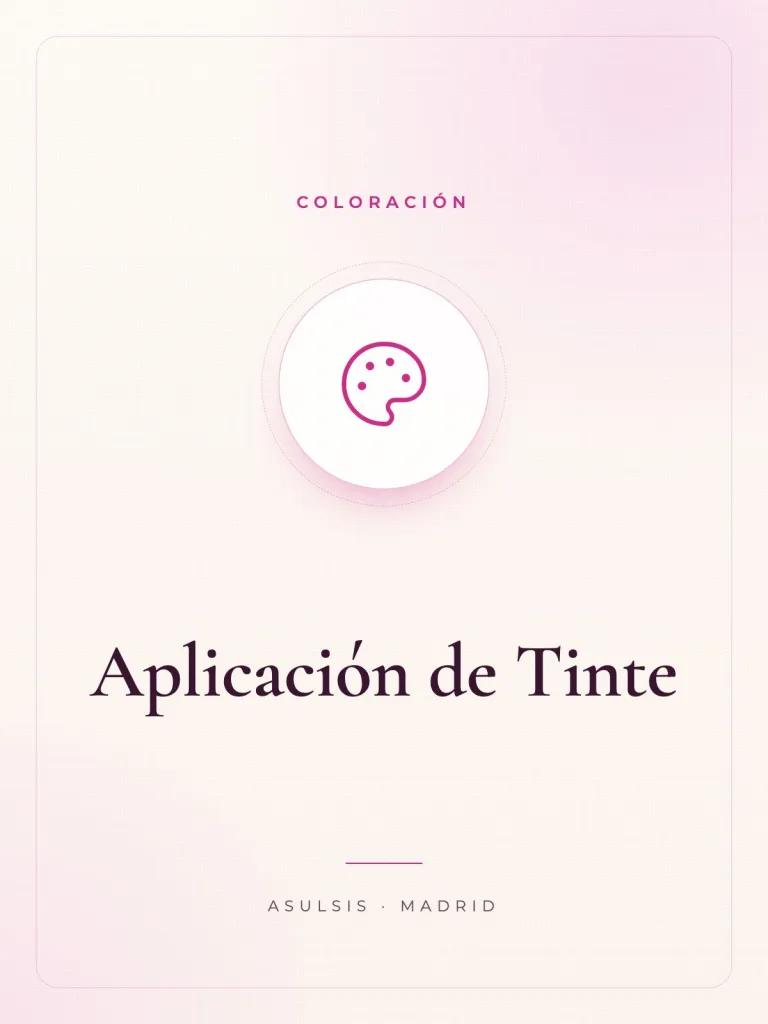Aplicación de Tinte